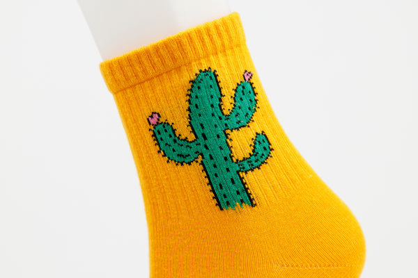 Cactus Socks - Yellow