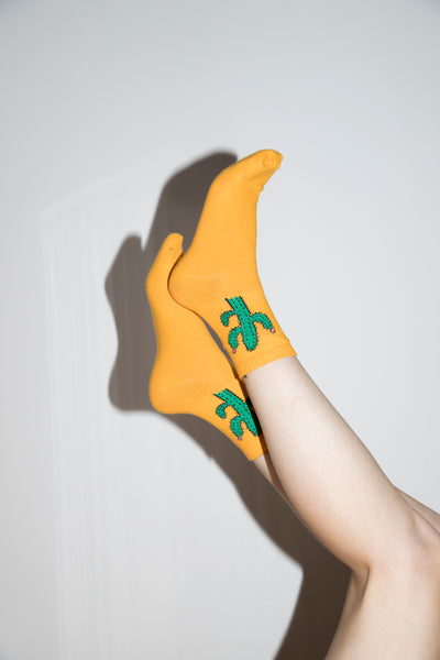 Cactus Socks - Yellow