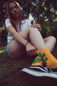 Cactus Socks - Yellow