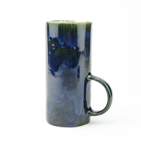 blue and green metalic coloured handcrafted mug