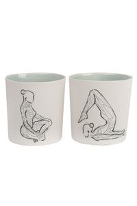 Om Mug Set Light Green