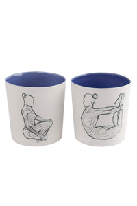 Om Mug Set Dark Blue