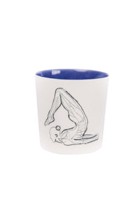 scorpion pose drawn mug