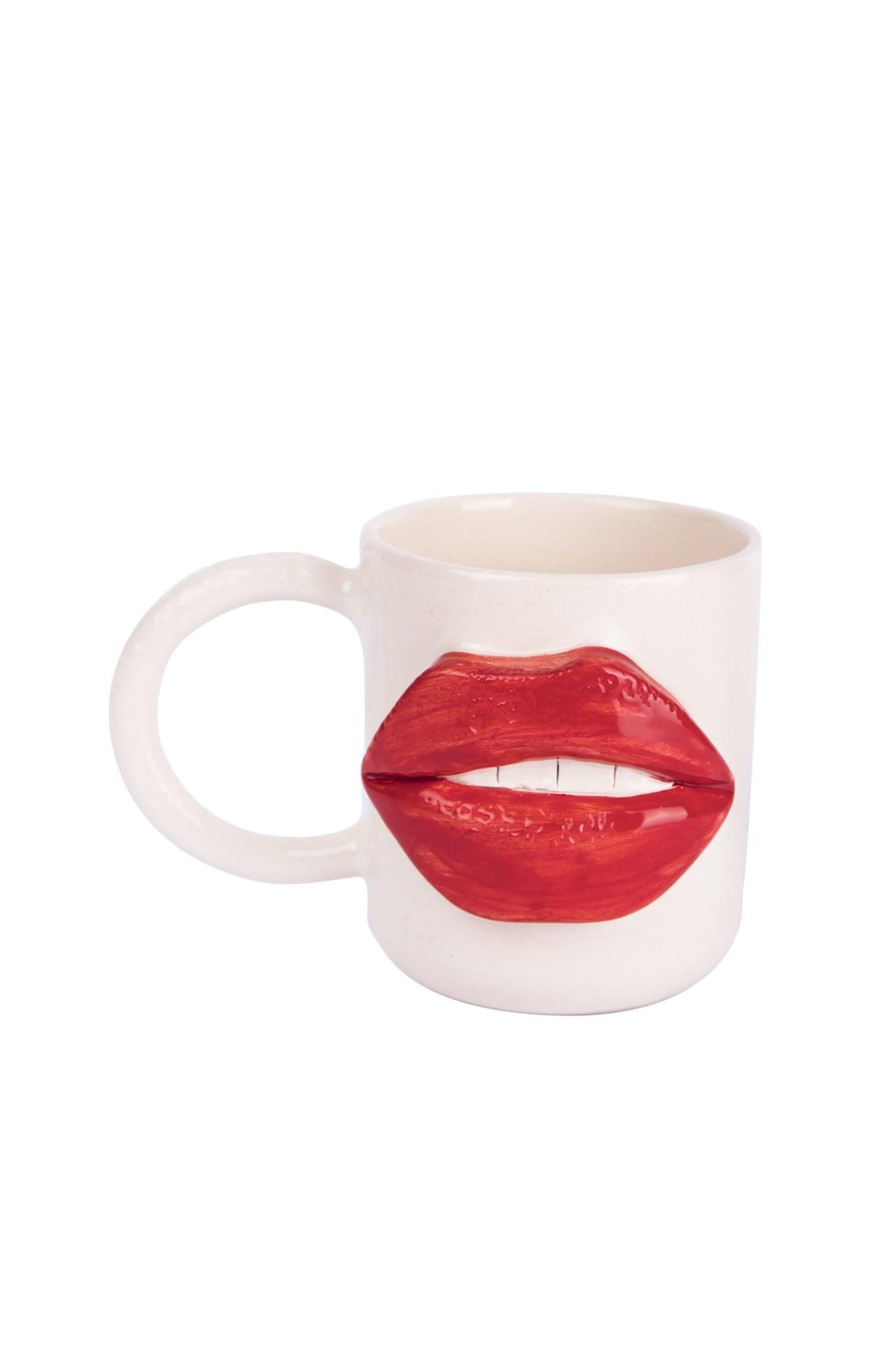 Red coloured lip figured cup