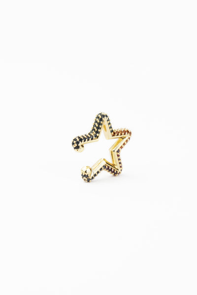 colourful star shaped earring single